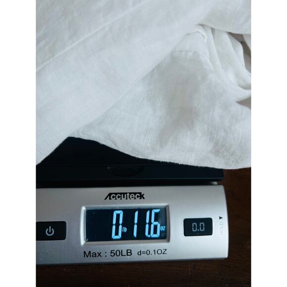 Claudio Milano 100% Linen Tunic Italian Style Button Down Shirt Dress Size Small - Picture 12 of 12